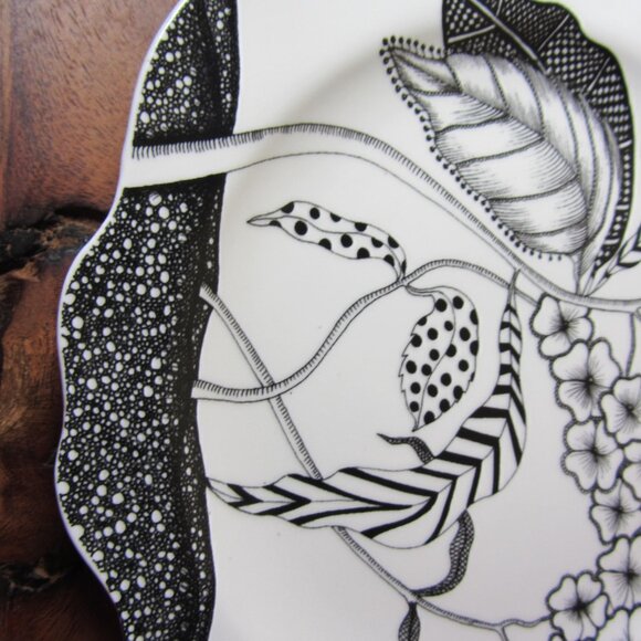 Anthropologie Florence Balducci Floral Canape Plate wild masquerade (W5022) - Picture 4 of 6